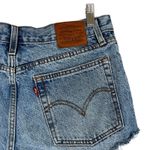 Levi's Levi’s 501 Wedgie Shorts Womens 29 High Rise Distressed Frayed Hem Denim Cheeky Photo 4