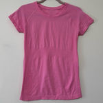 Athleta  Momentum Seamless Pink Short Sleeve Tee Photo 0