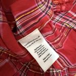 Love Shack Fancy  NWT Deanna Halter Dress in Cherry Red Tartan Plaid Size XS Photo 6