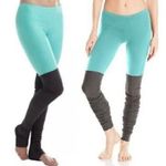 Alo Yoga  Goddess Ribbed Leggings Turquoise and Gray Size Small Photo 1