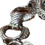 VINTAGE Sarah Coventry Silver Tone Faux Gemstone Cabochon Panel Bracelet Photo 3