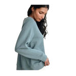 Jenni Kayne  Pullover Loose Knit Saturday Petrol Sweatshirt Size Large Photo 3