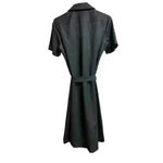 Pendleton  Black Shift Belted Dress 100% Virgin Wool Career Fully Lined Photo 9