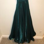 Sherri Hill Green Ballgown with Pockets Size 2 Photo 4