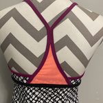 Nike  women’s black/white/purple tankini top size M Photo 6