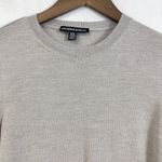Katherine Barclay  Womens Merino Wool Sweater Size M Neutral Minimal Quiet Luxury Photo 1