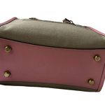 Coach Field 22 Logo ColorBlock Natural Canvas Tote Crossbody Bag Pink New Photo 7