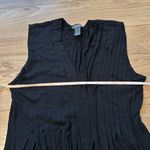 Kenneth Cole  reaction black pleated v-neck top or short dress size small Photo 2