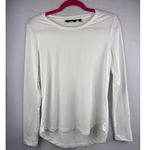 Iman Long Sleeve White Top XS Made In Indonesia Photo 1