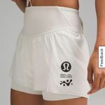 Lululemon Cream Athletic Shorts Photo 0