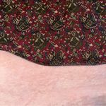 Nordstrom vintage burgundy paisley wool skirt 26” waist pockets *flawed Photo 9