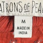 Patrons of Peace rust all over print faux wrap midi skirt size medium Photo 4