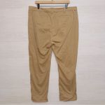 J.Crew Women's Tan High Rise Flat Front Girlfriend Chino Pants size 16 Photo 6