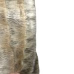 Alpine Studio Women's Faux Fur Coat Jacket Hooded Tan Beige Striped Size Large L Brown Photo 7