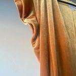 MISA Los Angeles mustard yellow gold wrap short sleeve maxi wrap dress Photo 11