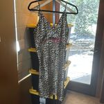 Intimo Cheetah Print w/ Hot Pink Piping and Bow Chemise Size Large Tan Photo 1