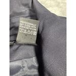 Etcetera Blazer Womens 4 Navy Wool Blend 4 Button Patch Pockets Lined Stretch Photo 3