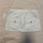 PacSun Stretch White Low Rise Micro Denim Mini Skirt Photo 5
