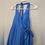 J.Crew Halter Blue Wrap Swim Dress BC122 Photo 3