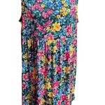Emerald Floral Sleeveless Midi Dress Multi Color Size 2X Pink Photo 5