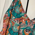 Maaji  Tropical Print Maxi Dress in Teal and‎ Coral medium Photo 2