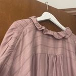 Ann Taylor pinstripe ruffle neck blouse Photo 7