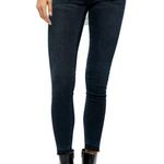 Free People We The Free Ivy Mid Rise Released Hem Skinny Jeans in Color Seal Blue | Size 27 Photo 5