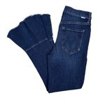 MOTHER‎ The Cha Cha Raw Cut Flared Ankle Jeans Size 26 in Girl Crush Blue Photo 5