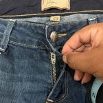 Paige  Vintage Low Rise Canyon Boot Blue Flare Jeans Photo 2