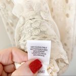BCBGMAXAZRIA Cream Embroidery Tent Dress Photo 2