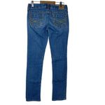 Aeropostale Y2K Bayla Skinny Jeans Womens Sz 1/2 Blue Low Rise 30x31.5 TALL LONG Photo 1