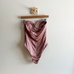 ZARA Satin Effect Corset Bodysuit Size M Photo 3