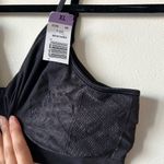 Xhilaration NWT XL Floral Gingham Shiny Print Unlined Wireless Bralette Bra Crop Top Sports Photo 1