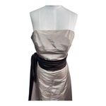Bill Levkoff Strapless Formal Gown Champagne Brown Prom Evening Dress Women's 14 Photo 7