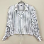 Drew  Kylie Striped Tie Waist Top Long Sleeve‎ Size Small Photo 0