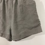 Wilfred Free  Women Green 100% Linen Elastic Pull On Shorts Size M Photo 5