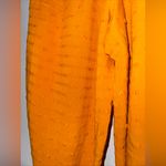 Anthropologie ‎ Yellow Textured Polka Dot Pull On Straight Leg Pants XS Photo 5