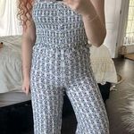 Paloma Women’s Small Blue Pearl Blue Floral Jumpsuit Photo 0