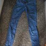 Rich & Skinny Giraffe Print Blue Skinny Ankle Jeans Size 27 Photo 0