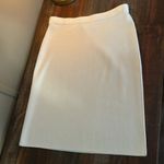 Petite Sophisticate  Ivory Ribbed Skirt Size 8 Photo 4