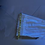 Blue Island Mini Dress Womens White Rayon Eyelet Ruffled Hem Keyhole Size L Size L Photo 12