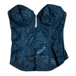 60s Vintage Sophistique by smoothie black lace plunge corset top 34B Black Size undefined Photo 0