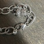 Brighton  NIGHT WATCH OWL SILVER CRYSTAL CHARM BRACELET Photo 4