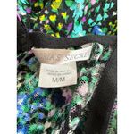 Victoria's Secret Floral Lace Babydoll Nightgown Medium Black Multicolor Stretch Photo 4