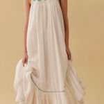 Free People tip toe tulip embroidered midaxi dress in ivory Photo 0