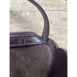 Tous Rare Vintage  Brown Signature Teddy Bear Suede‎ Hand Bag 7"x6" Photo 6