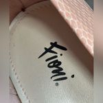 FIONI Pink Colored Faux Snake Skin Embossed Peep Toe 3” Heels Size 7 M Photo 7