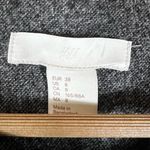 H&M Coat Womens 8 Gray Flare Sleeve Lined Collarless Minimalist Modern Old Money Photo 8