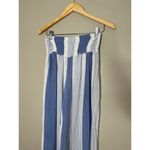 Ocean Drive Striped Wide Leg Pants Smocked Waist Blue White Boho Beachy Medium Photo 1