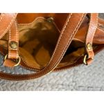 Patricia Nash ‎ V1308 Vegan Brown Poppy Smooth Leather Shoulder Bag Purse Photo 6